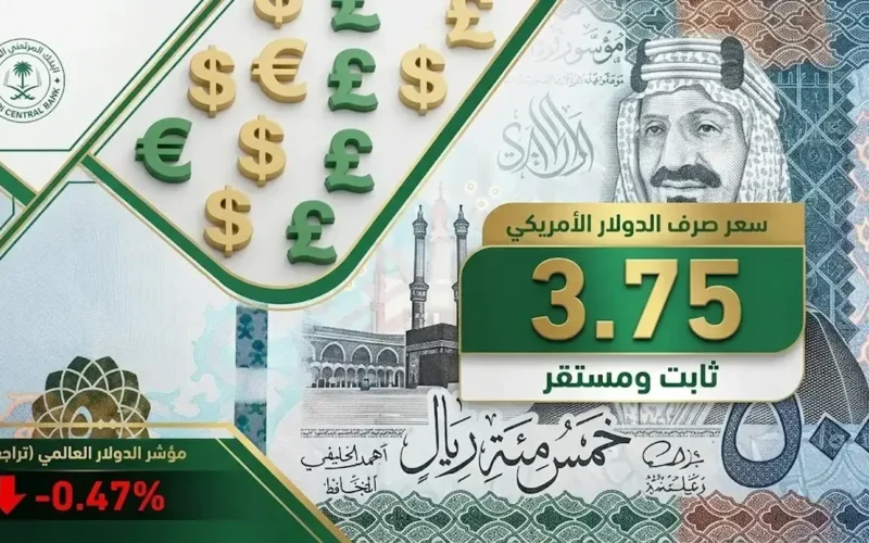 تباين أسعار صرف العملات الأجنبية مقابل الريال السعودي في تعاملات السبت 7-3-2026